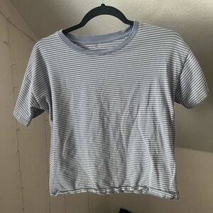 Striped blue and White Costal T-Shirt
